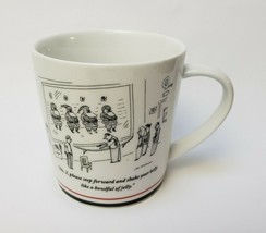 New Yorker Christmas Coffee Mug Restoration Hardware &quot;No 2 Please Step Forward&quot; - £19.42 GBP