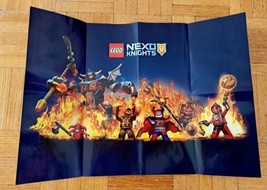 LEGO Nexo Knights Double Sided Poster NEW 2016 Jestro Beast Master Scurrier - £8.90 GBP