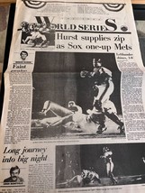 Red Sox New York Mets Boston Globe October 19 1986 World Series MLB - £13.76 GBP