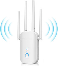 WiFi Extender Signal Range Extender Signal Booster 1200mbps Dual 2.4GHz &amp; 5.8GHz - £22.86 GBP