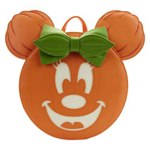 Disney Minnie Mouse Pumpkin Glow Face Mini Backpack - £94.20 GBP
