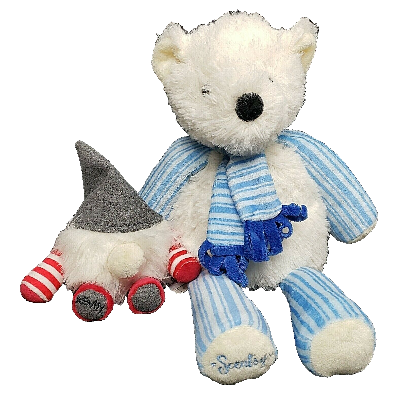 Primary image for Scentsy Buddy Winter Lot 3 Pookie Polar Bear Gnick The Gnome Clip Bell Cranberry