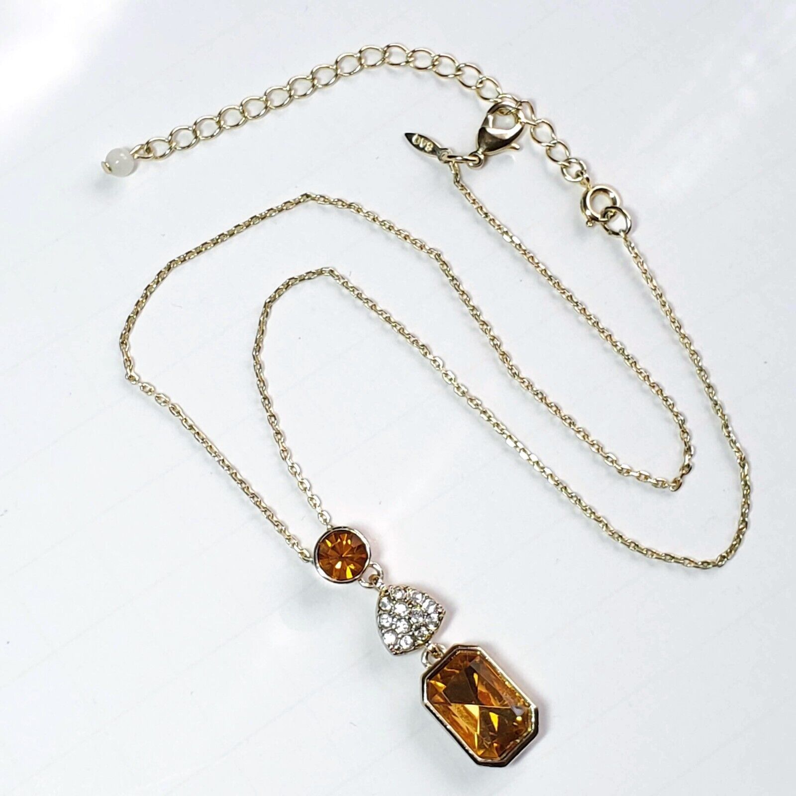 Primary image for SAQ / AVON Vintage Rhinestone & Crystal Necklace