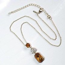 SAQ / AVON Vintage Rhinestone &amp; Crystal Necklace - £12.78 GBP