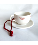 Starbucks Mini Coffee Mug Christmas Ornament Tea Cup Saucer Joy Holiday ... - $15.52