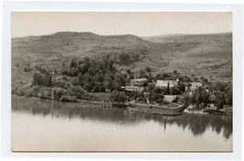 German Hospice &amp; Gardens Ain Tagbha Sea of Galilee Palestine RPPC 1930&#39;s - £22.15 GBP