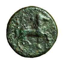 Ancient Greek Coin Kolophon Ionia AE11mm Apollo / Horse 04026 - $35.99