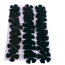 Black Leather Die Cut Flowers - $12.00