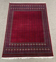 Red All Wool 6x9 ft Fine Handmade Carpet Oriental Area Rug - £987.39 GBP