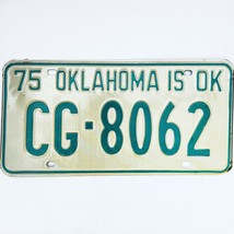1975 United States Oklahoma Craig County Passenger License Plate CG-8062 - £14.74 GBP