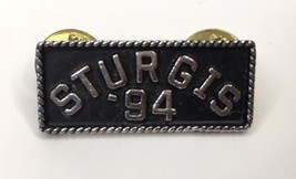 Vintage 1994 Sturgis Rocker Lapel Pin Old Motorcycle Rally Biker Pinback 94 - $12.00