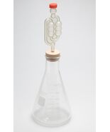 1000ml PYREX ERLENMEYER FLASK FERMENTATION AIRLOCK STOPPER BREW YEAST ST... - $19.79