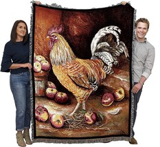 English Cockerel Rooster Blanket By Alexandra Churchill - Country Farm Gift - £61.59 GBP