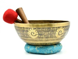 11 inch Mantra Carved singing Bowls - Double Dorje Tibetan Healing Bowls... - $279.99