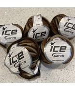 Ice Yarns Frilly Acrylic  50 Gram 25 Meter Lot Of 5 Brown Tan - £12.89 GBP
