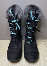 Columbia Omni Grip 200 Grams Waterproof Winter Snow Boots Black &amp; Turquo... - £21.94 GBP