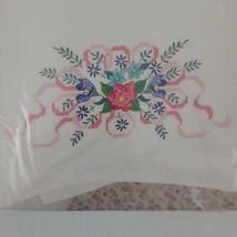 Spring Floral Embroidery Pillowcase Kit Bucilla Magnolia MAKES 2 Set Sta... - £13.51 GBP