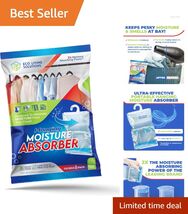 Fragrance Free Moisture Absorber Packets for Closets - 2 Hanging Bags - $9.85