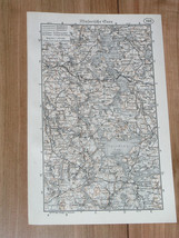 1937 Map East Prussia Mazury Masuria Masuren Spirdingsee Sniardwy Poland Germany - £19.53 GBP