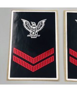 10 VTG US Navy Petty Officer Second Class E5 Sticker Decals 3&quot;x2&quot; Ken Nolan - $9.49