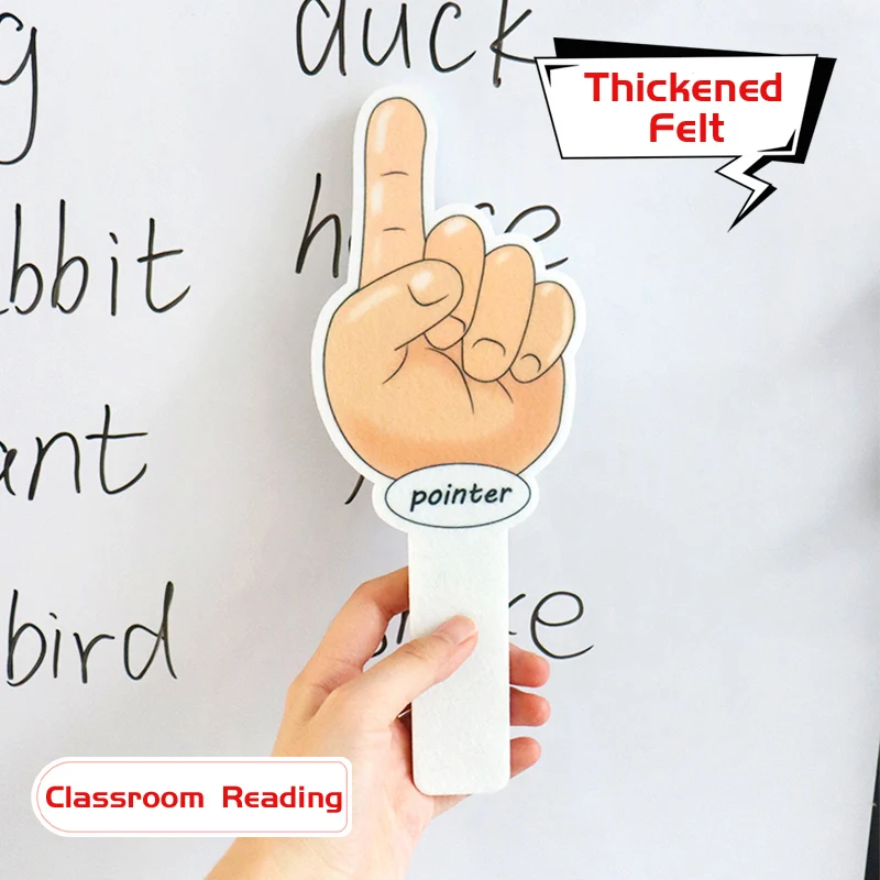 245mm Felt Finger Pointer Reading Montessori Teaching Aids Early Education - £11.90 GBP+