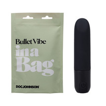 Doc Johnson Bullet Vibe In A Bag Rechargeable Silicone Vibrator Black - £29.49 GBP