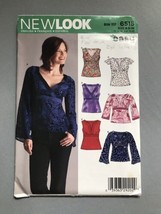New Look Sewing Pattern Top 6515 Easy Size A (8-18) 6 Different Blouse Shirt Top - £6.07 GBP