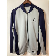 Air Jordan Track Jacket Men&#39;s LG Blue &amp; Gray - £26.69 GBP