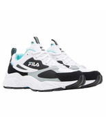 Fila Womens Envizion Running Walking Casual Shoes,White/Black Mint,9M - £47.34 GBP
