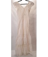 Sea New York Womens Lace White V Neck Long Dress 0 - £116.77 GBP