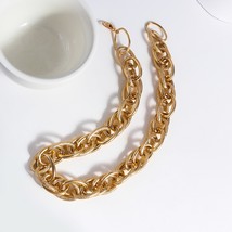 Flashbuy Punk Trendy Multi-layer Thick Twist Chain Necklace for Women Chunky Gol - £13.72 GBP