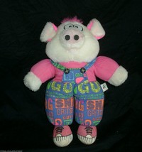 14" Vintage Acme 1991 White & Pink Pig Piggy Stuffed Animal Plush Toy Grit 89 - £8.96 GBP