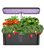 12 Pods Hydroponics Growing System, Indoor Garden with LED Grow Light, P... - €58,13 EUR