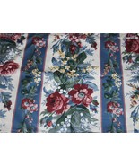 Beautiful VTG Waverly CAROLINA ROSE Polished Cotton Decorator Fabric BTY... - $18.99