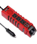 BYGD 150W Car Power Inverter DC 12V to 110V AC Converter with 3 Charger ... - $25.99