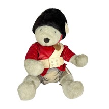 Vintage Jointed Buckingham Gray 26&quot; Bear Red Uniform Elegante DAKIN 1984 Tag USA - £15.25 GBP