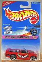 1997 Vintage Hot Wheels #541 Biff! Bam! Boom! Series 1/4 MINI TRUCK Red w/3Spoke - £6.68 GBP