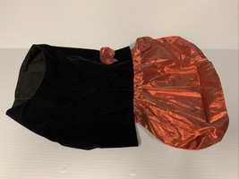 Red Black Velvet Dog Dress Dog Costume Dogwear Christmas Xmas Size L KG - $9.89