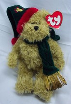 Vintage 1993 Ty Attic Treasures Spruce Holiday Teddy Bear 8&quot; Stuffed Animal Toy - £11.63 GBP