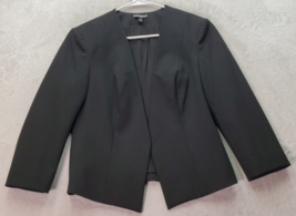 Express Blazer Jacket Womens Size 10 Black Polyester Long Sleeve Open Front - £16.78 GBP