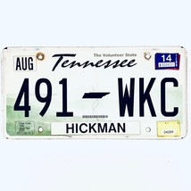 2014 United States Tennessee Hickman County Passenger License Plate 491 WKC - £12.56 GBP