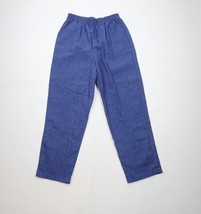 Vintage 90s Streetwear Womens 16 Faded Chambray Tapered Leg Harem Pants ... - $39.55