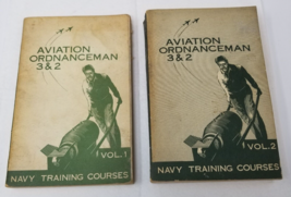 Aviation Ordnanceman 3 &amp; 2 Navy Training Course Vol. 1 &amp; 2 1955 Navpers - £22.43 GBP