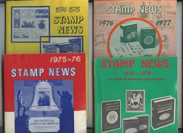 4 Stamp News Books 1974-75 1975-76 1976-77 &amp; 1978-9 Foley&#39;s - £17.12 GBP