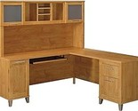 Bush Furniture Somerset L-Shaped Desk With Hutch Study Table With Drawer... - $1,408.99