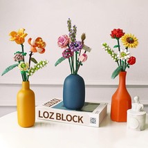 3D Flower Bouquet Building Blocks Flower Plant Home Decoration Potted Brick Toys - £10.28 GBP+