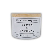 Body Dusting Powder - Unscented Fragrance-Free &quot;Naked&quot; - 8 oz Container with Lid - £11.92 GBP