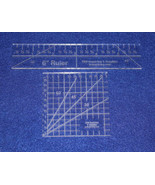 2 Piece Ruler Set.  3 Square &amp; 6 Inches Long  -Acrylic 1/8 Inch Thick - $376.54 MXN