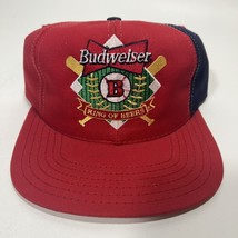 Vintage Nos Anheuser Busch Budweiser Snap Back Hat Cap Baseball Patches ... - $38.12