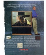 1996 Hitachi Projection TV Print Ad Television HDTV Craig T. Nelson 8.5&quot;... - £15.17 GBP